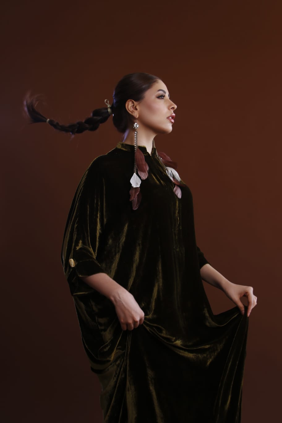Retro Velvet Kaftan